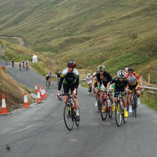 Riders taking on the infamous Glengesh Pass during the Harvest Fair cycle
